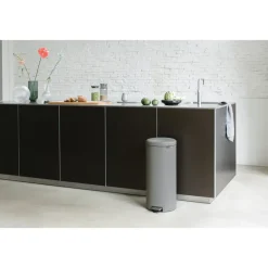 Brabantia Cubos De Pedal|Cubos De Pedal<Cubo de pedal new Icon 30L, Mineral concrete grey Gris
