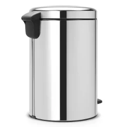 Brabantia Cubo de pedal newIcon 20L, Brilliant steel Plateado