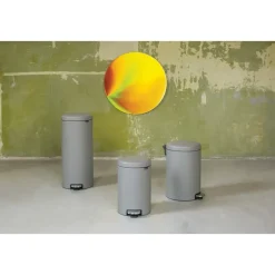 Brabantia Cubo de pedal newIcon 20L, Mineral concrete grey Gris