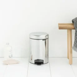 Brabantia Cubo pedal newIcon 3L, Brilliant steel Plateado Hot