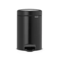 Brabantia Cubos De Pedal|Cubos De Pedal<Cubo pedal newIcon 3L, Matt black Negro