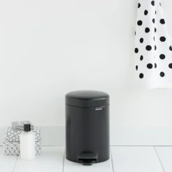 Brabantia Cubos De Pedal|Cubos De Pedal<Cubo pedal newIcon 3L, Matt black Negro