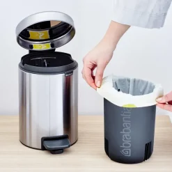 Brabantia Cubo pedal newIcon 3L, Matt steel Plateado Best