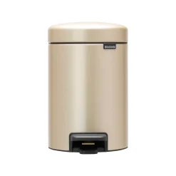 Brabantia Cubos De Pedal|Cubos De Pedal<Cubo pedal newIcon 3L, Metallic Gold Color dorado