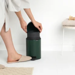 Brabantia Cubos De Pedal|Cubos De Pedal<Cubo pedal newIcon 3L, Pine green Verde