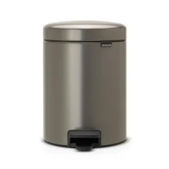 Brabantia Cubos De Pedal|Cubos De Pedal<Cubo pedal newIcon 5L, Platinum Plateado