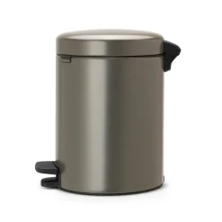 Brabantia Cubos De Pedal|Cubos De Pedal<Cubo pedal newIcon 5L, Platinum Plateado