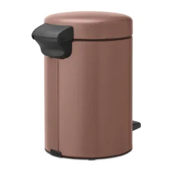 Brabantia Cubos De Pedal|Cubos De Pedal<Cubo pedal newIcon 3L, Satin Taupe Marrón