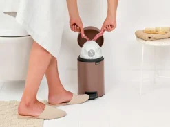 Brabantia Cubos De Pedal|Cubos De Pedal<Cubo pedal newIcon 3L, Satin Taupe Marrón