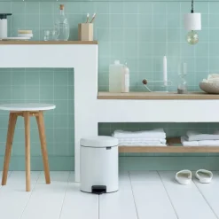 Brabantia Cubos De Pedal|Cubos De Pedal<Cubo pedal newIcon 5L, White Blanco