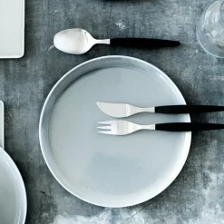 Gense Cubiertos De Mesa<Cuchara de mesa Focus de Luxe, Acero inoxidable PlateadoNegro