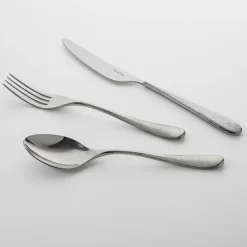 Robert Welch Cubiertos De Mesa<Cuchara de mesa Sandstone brillante, acero inoxidable Plateado