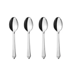 Georg Jensen Cucharillas De Café Y Té<Cuchara de té y café Pyramid, 4 unidades Plateado
