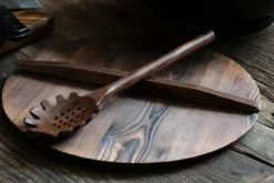 Satake Cucharas De Cocina<Cuchara para espagueti 33,5 cm, Nogal Marrón