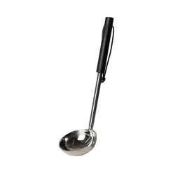 ERNST Cubiertos De Servir<Cuchara salsera con mango de madera , Negro