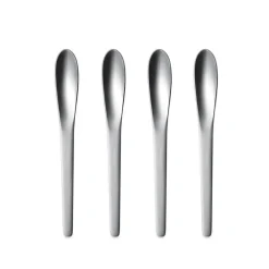Georg Jensen Cucharas de té y café Arne Jacobsen, 4 piezas Plateado Discount