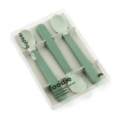 Done by deer Cucharas foodie Easy-grip, 3-pack, Green Verde