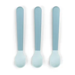 Done by deer Cubiertos Infantiles<Cucharas foodie Easy-grip, 3-pack, Blue Azul