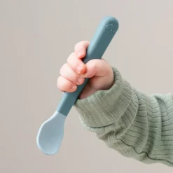 Done by deer Cubiertos Infantiles<Cucharas foodie Easy-grip, 3-pack, Blue Azul