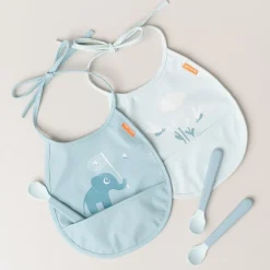 Done by deer Cubiertos Infantiles<Cucharas foodie Easy-grip, 3-pack, Blue Azul