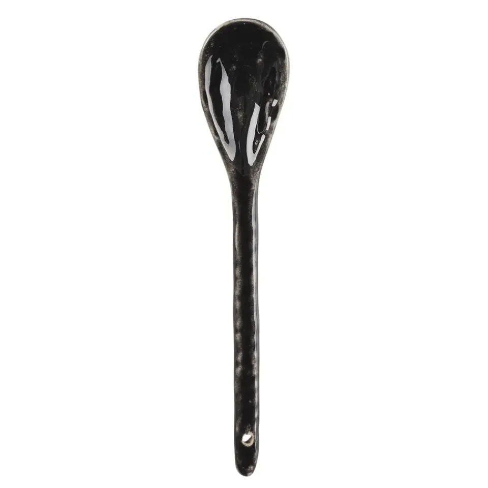 Broste Copenhagen Cucharilla de té Nordic Coal, 16 cm Negro Outlet