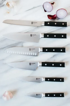 Dorre Otros Cuchillos<Cuchillo Asama 13 cm, Acero inoxidable NegroPlateado