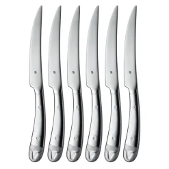WMF Cuchillos Para Carne|Cubiertos De Mesa<Cuchillo de carne Geschenkidee 6 piezas, acero inoxidable Plateado