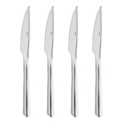 Aida Cuchillos Para Carne|Cubiertos De Mesa<Cuchillo de carne Raw, acero inoxidable Plateado