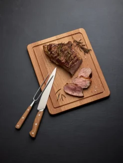 Morsø Cuchillo de chef Foresta 33 cm, acero inoxidable-roble MarrónPlateado Hot