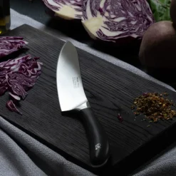 Robert Welch Cuchillo de chef Signature, 18 cm PlateadoNegro Hot