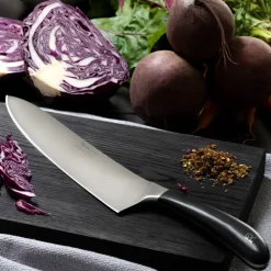 Robert Welch Cuchillo de chef Signature, 25 cm PlateadoNegro Sale