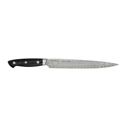 Zwilling Otros Cuchillos<Cuchillo de cortar Kramer euro stainless 23 cm, Acero damasco-negro Plateado