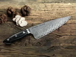 Zwilling Otros Cuchillos<Cuchillo de cortar Kramer euro stainless 23 cm, Acero damasco-negro Plateado