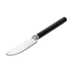 ERNST Cuchillo de mantequilla con mango de madera, Negro Best