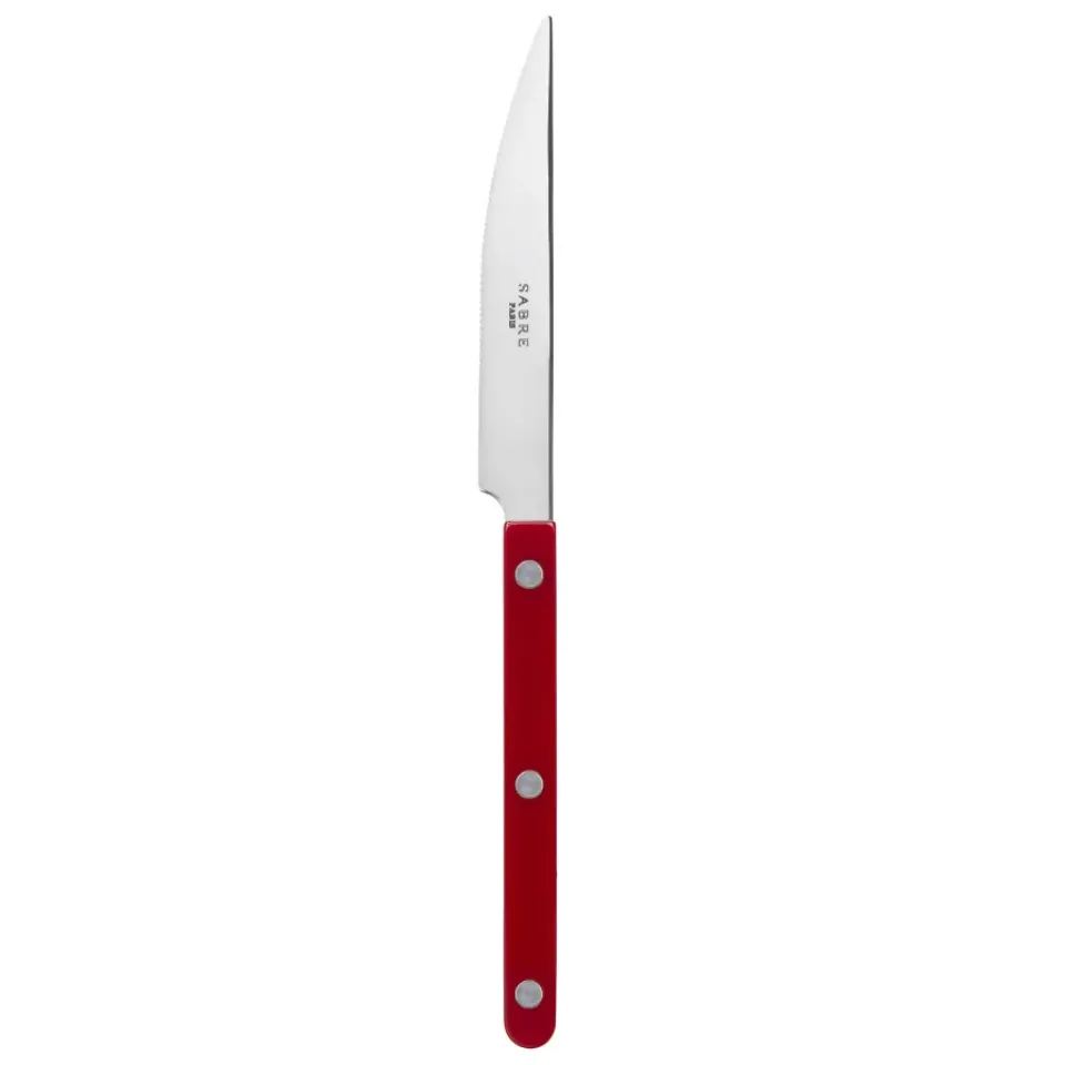 SABRE Paris Cuchillo de mesa Bistrot shiny, Burgundy Rojo New