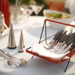 Gense Cuchillo de mesa Focus de Luxe, Acero inoxidable PlateadoNegro