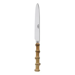 SABRE Paris Cuchillo de mesa Panda, acero inoxidable-bambú PlateadoBeige Clearance