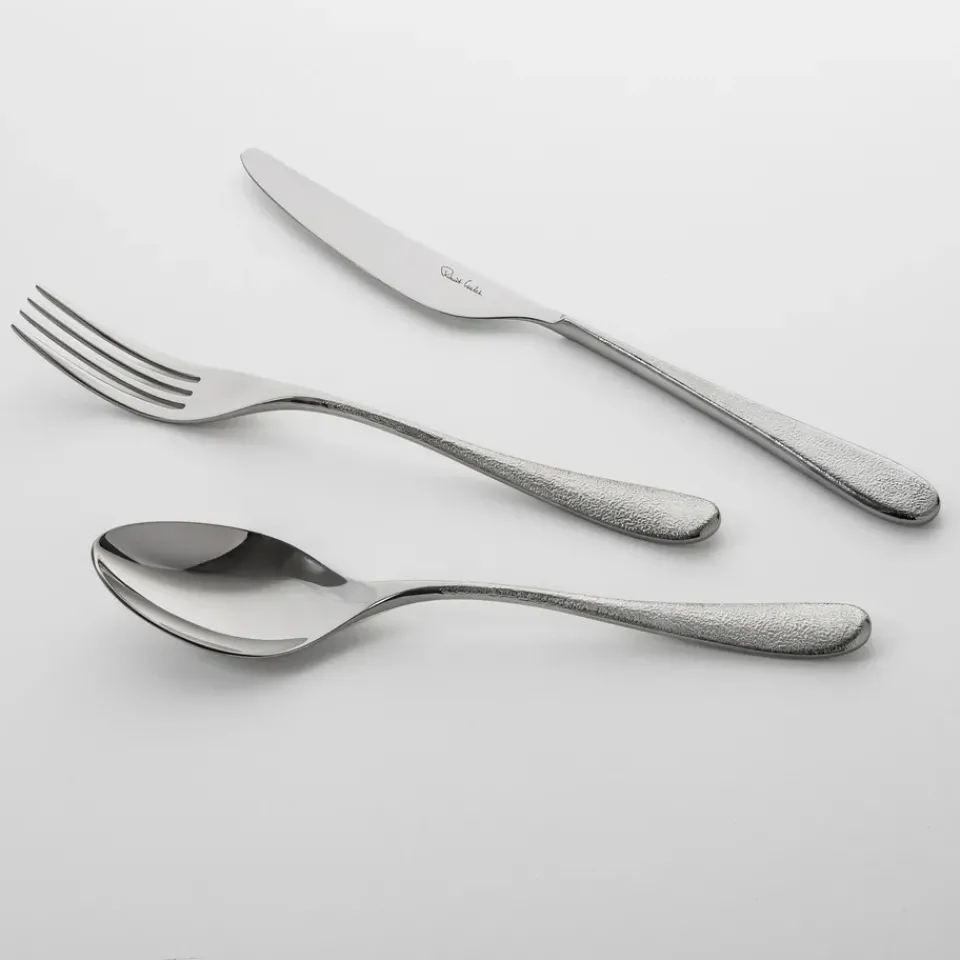 Robert Welch Cubiertos De Mesa<Cuchillo de mesa Sandstone brillante, acero inoxidable Plateado