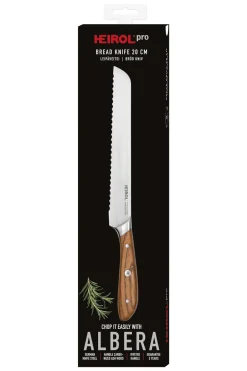 Heirol Cuchillo de pan albera, 20 cm Marrón