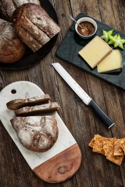 WMF Cuchillo de pan Kineo cromargan, 20 cm PlateadoNegro Online