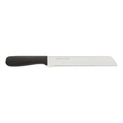 Satake Cuchillo de pan No Vac, 20 cm PlateadoNegro Discount