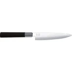 KAI Cuchillo de uso general Wasabi Black, 15 cm PlateadoNegro Discount