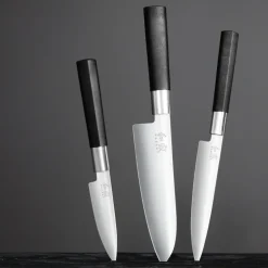 KAI Cuchillo de uso general Wasabi Black, 15 cm PlateadoNegro Discount