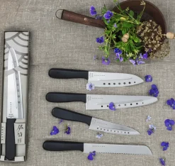 Satake Cuchillos Japoneses|Cuchillos De Chef<Cuchillo de uso general No Vac, 17 cm PlateadoNegro
