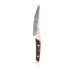 Eva Solo Cuchillo de verduras Nordic Kitchen 13 cm, Acero damasco PlateadoMarrón Best