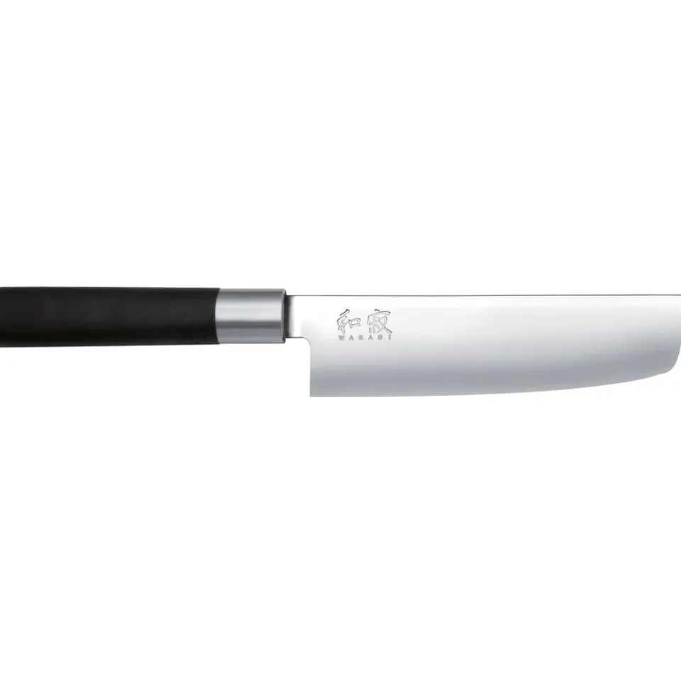 KAI Cuchillos Japoneses|Cuchillos Para Verdura Y Fruta<Cuchillo nakiri Wasabi Black, 16,5 cm PlateadoNegro