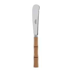 SABRE Paris Cuchillos De Untar<Cuchillo para mantequilla Bamboo shape 16 cm, Madera clara laminada Marrón