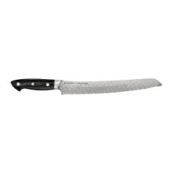 Zwilling Cuchillos De Pan<Cuchillo para pan Kramer euro stainless 26 cm, Acero damasco-negro Plateado