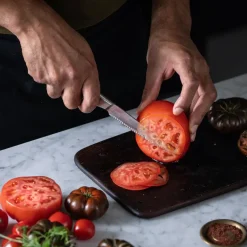 Fiskars Cuchillo para tomates All Steel, 12 cm Plateado Outlet