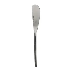 Tell Me More Cuchillo para untar Steel, Acero sin abrillantar PlateadoNegro